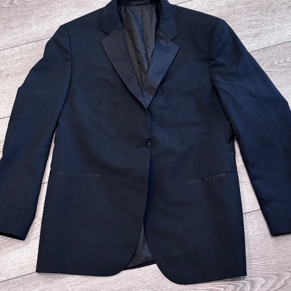 Hugo‎ Boss Tuxedo Blazer Mens 46R Black Formal Jacket The Stars75/Glamour3